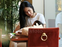 Donna saat ditemui di XXI Epicentrum, Kuningan, Jakarta Selatan, Selasa (28/7/2015). Pool/Palevi S/detikFoto.