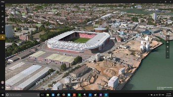 Sebuah gambar peta maps dengan mode 3D. (kredit foto: pcadvisor)