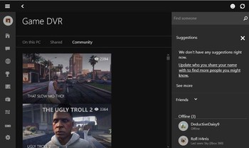 Xbox di Windows 10 memiliki kemampuan built-in untuk merekam sesi game. Dan kemudian tersedia untuk melihat di bagian permainan DVR dari aplikasi Xbox. (kredit foto: pcadvisor)
