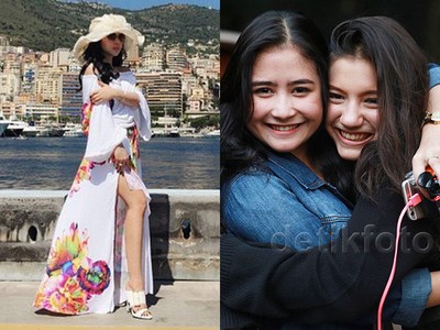 Syahrini Pamer Kaki Mulus di Monako, Cantiknya Prilly dan Cassie