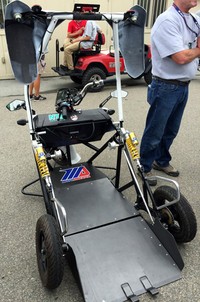 Motor roda tiga ini didapat dari perusahaan di Jepang yang merupakan penggemar Rainey dan mereka memiliki bengkel, sehingga mereka merancang dan membuatnya untuk khusus untuk Rainey.