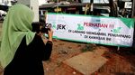 Poster Pelarangan Go-Jek di Jalan Kebagusan