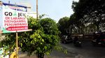 Poster Pelarangan Go-Jek di Jalan Kebagusan