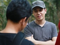Kevin Julio saat ditemui di sela-sela syuting 'Ganteng-ganteng Serigala' belum lama ini.
