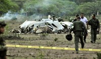 Sebelas anggota militer Kolombia tewas dalam kecelakaan tersebut. Stringer/ AFP Photo/detikFoto.     