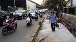 Trotoar di Depan Mal Citos Mangkrak