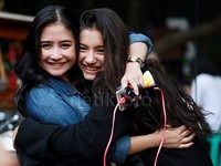 Akrabnya Prilly Latuconsina dan Cassandra Lee. Asep Syaifullah/detikHOT.