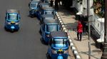 Dilarang Parkir, Bajaj dan Taksi Nekat Mangkal