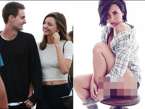 Miranda Kerr dan CEO Snapchat Makin Mesra, Demi Lovato Tampil Seksi di Majalah