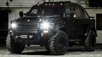 Ini dia tampang Gurkha RPV versi sipil. Fitur keamanan dan keselamatan berkendara ditanam Terradyne di pikap tersebut.  Termasuk dalam deretan fitur itu adalah bumper depan maupun belakang yang dirancang dengan tingkat keamannan maksimal. Ist/Terradyne.