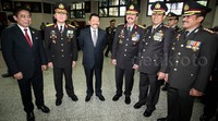 Hendropriyono (tiga dari kiri) juga hadir dalam acara tersebut.
