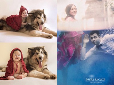 Gempi Marten Ngegemesin Foto dengan Anjing, Raffi-Gigi Foto Dalam Air