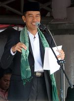 Jokowi Resmikan Peringatan 100 Tahun Mathlaul Anwar