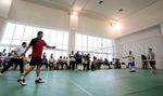 Menkeu Badminton Bareng Rudi Hartono dan Taufik Hidayat