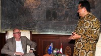 Pertemuan dilakukan tertutup, para wartawan hanya dipersilahkan untuk mengambil gambar. Pool/Lamhot Aritonang/detikFoto.