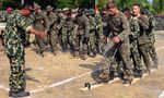 Saat Marinir AS Ikut Lomba Panjat Pinang dan Balap Karung
