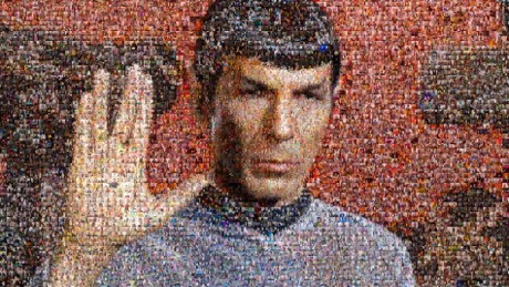 Mr. Spock di Star Trek Jadi Karya Seni Mozaik