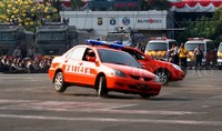 Dalam simulasi ini, diperagakan cara bertindak dalam menghadapi pelbagai kerawanan yang mungkin timbul selama tahapan Pilkada serentak. Pool/Lamhot Aritonang/detikcom.