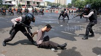 Beberapa di antaranya ditangkap. Lamhot Aritonang/detikFoto.