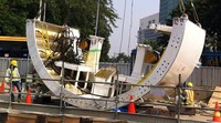 Rencananya ada 6 stasiun bawah tanah MRT di sepanjang jalan protokol ini. Jika tak ada halangan maka pengeboran di Jl Sudirman akan bisa dimulai September mendatang. Pool/dok. MRT Jakarta.