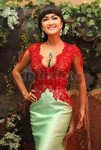 Jupe saat ditemui di Galeri Indonesia Kaya, Grand Indonesia, Senin (10/8/2015).