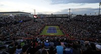 Djokovic menang dua set langsung saat menghadapi Bellucci pada pertandingan babak kedua di Uniprix Stadium, Montreal, Kanada, Selasa (11/8/2015) waktu setempat. (Reuters)