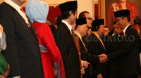 Mochtar Riady mendapat ucapan selamat dari Jokowi.