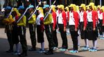 Paskibraka Latihan Pengibaran Bendera Merah Putih
