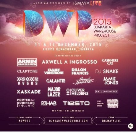Armin Van Buuren Hingga Dillon Francis Jadi Line Up Terbaru DWP 2015