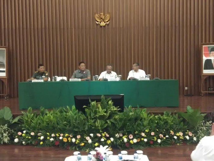 Bahas Kekeringan, Menteri PU Kumpul Bareng TNI dan Kementan