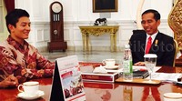 Rio bertemu Presiden Jokowi di Istana Negara, Jakarta. Dalam pertemuan tersebut Rio berkesempatan menceritakan kiprahnya di ajang GP2 dan targetnya berlaga di F1.