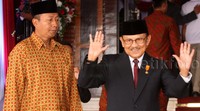 Mantan Presiden Habibie menghadiri Sidang Tahunan MPR. Lamhot Aritonang/detikFoto.