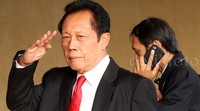 Kepala BIN Sutiyoso tiba di ruang sidang paripurna tahunan MPR. Lamhot Aritonang/detikFoto.