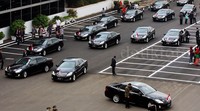 Puluhan mobil itu menghampiri para menteri usai Sidang Tahunan. Pool/Lamhot Aritonang/detikFoto.