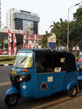 Ini Penampakan Bajaj Gas Gratis PGN Bertanda Khusus