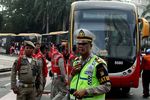 Ada Parade Tauhid, Puluhan Bus TransJakarta Tertahan