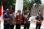 Jemaat GKI Yasmin Dan HKBP Filadelfia Gelar Ibadah Minggu di Tugu Proklamasi
