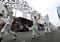 Parade tauhid sebagai bentuk mensyukuri nikmat kemerdekaan RI ke-70.