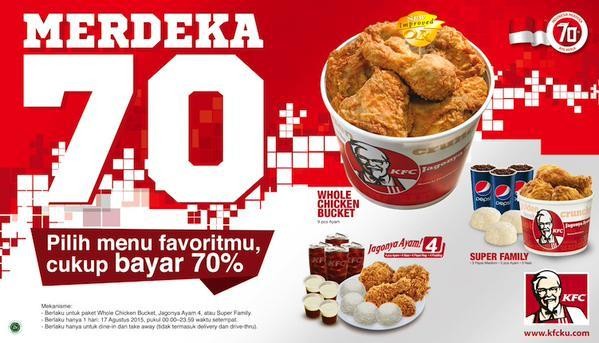 Khusus Tanggal 17 Agustus, Nikmati Diskon Spesial di Gerai-gerai Makanan Ini (2)