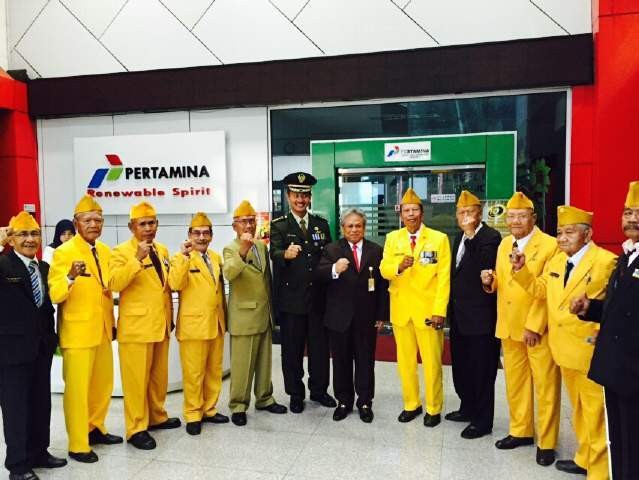 Sambut HUT ke-70 RI, Pertamina Bagi-bagi Bingkisan ke Veteran Perang
