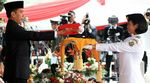 Jokowi Pimpin Upacara HUT ke-70 RI di Istana