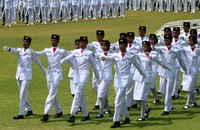 Upacara berlangsung khidmat dan lancar.