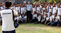 Para narapidana foto bersama usai upacara HUT ke-70 RI.