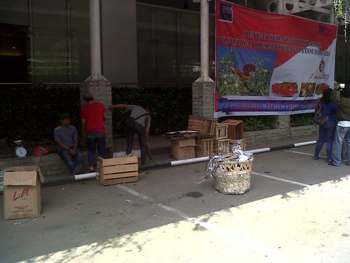 Laku Keras, 3 Ton Tomat di Parkiran Kemendag Habis dalam 3 Jam