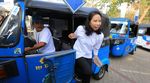 Rini Soemarno Jajal Bajaj Gas Gratis