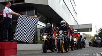 Komunitas Honda Street Fire Club Indonesia (HSFCI) berkovoi mengunjungi Museum Kebangkitan Nasional dan Monumen Nasional. Ist/WMS.