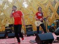 Lagu tersebut menjadi kampanye anti narkoba yang didukung oleh Badan Narkotika Nasional (BNN). Pool/Gus Mun/detikFoto.