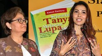 Nadya Mulya memberikan sambutan. Pool/Lamhot Aritonang/detikFoto.