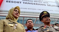 Airin mengatakan Pemkot telah mengalokasikan dana hibah Rp 56 miliar untuk pembangunan kantor Polres. Sementara Tito mengatakan pendirian Polres ini adalah tuntutan dari masyarakat sejak lama melalui Pemkot dan DPRD, sejak Tangsel resmi berdiri sebagai kota pada tahun 2008.