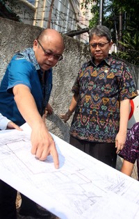Kunjungan dilakukan untuk mengecek lahan milik RS Sumber Waras yang dibeli oleh Pemprov DKI. istimewa/Abdur Rohman​.